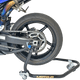 MOTO-D "Pro-Series" Floating Rear Swingarm Stand with bike