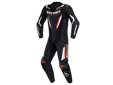 Alpinestars Missle V2 Ward Leather Race Suit (Black/Metallic Gray