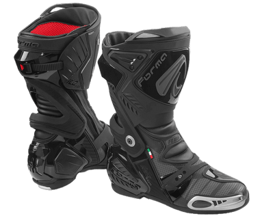 Forma Ice Pro-Flow Motorcycle Racing Boots | Black: MOTO-D Racing