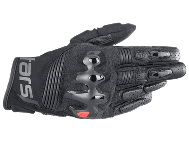 Alpinestars Halo Leather Gloves (Black/Blue): MOTO-D Racing