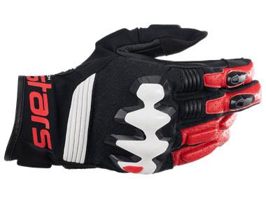 Alpinestars Halo Leather Gloves (Black/White/Red): MOTO-D Racing