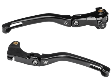 Bonamici Yamaha MT-09 Folding Levers (21-23) (Black/Red): MOTO-D