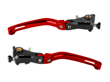 Bonamici BMW S1000RR Folding Levers (2020+) (Black/Blue):MOTO-D Racing