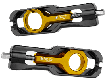 Bonamici Kawasaki Ninja ZX-6R Chain Adjuster (2019+) (Black): MOTO