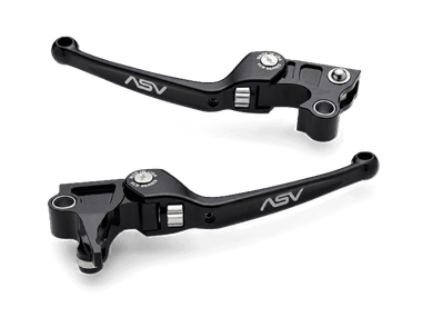 Bonamici Kawasaki ZX-4RR Folding Levers (Black/Green): MOTO-D Racing