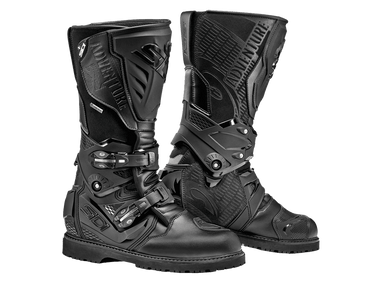 SIDI Rex Air Motorcycle Boots Black/White: MOTO-D Racing