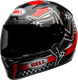 Bell "Qualifier DLX" Mips Motorcycle Helmet Isle Of Man 2020 Gloss/Red/Black/White motorcycle helmet