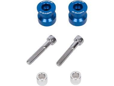MOTO-D Motorcycle Swingarm Spools Red (8mm)