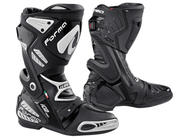 Forma Ice Pro-Flow Motorcycle Racing Boots | Black: MOTO-D Racing