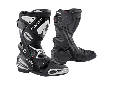 Forma Ice Pro-Flow Motorcycle Racing Boots | Black: MOTO-D Racing