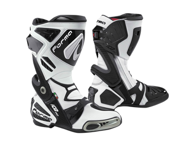 Forma Pilot FX Boots Black / White: MOTO-D Racing