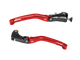 Bonamici Aprilia RSV4 Folding Levers (2009+) (Black/Red) Set