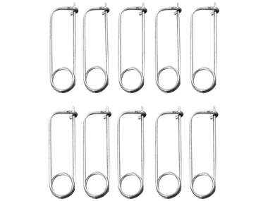 X AUTOHAUX Motorcycle Headlight Spring Clips – Universal Stainless Steel, 5-Pack, Silver Tone