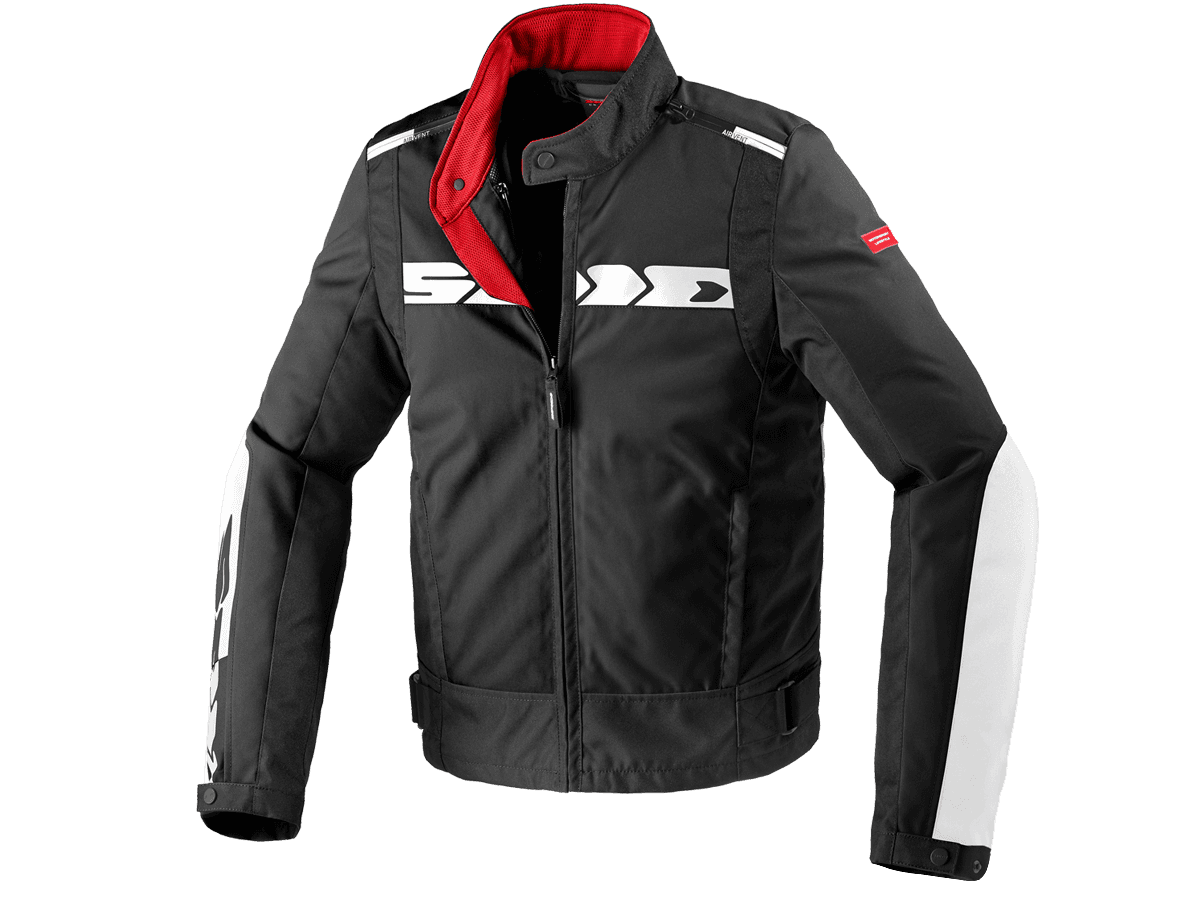 Spidi Solar Tex Motorcycle Jacket Black / White