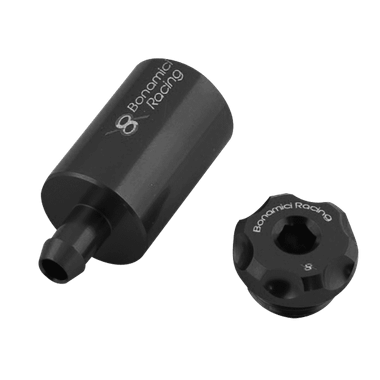 Bonamici Motorcycle Rear Oil Tank Reservoir Black - MOTO-D Racing