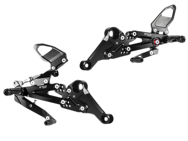 Bonamici Racing Motorcycle Rearsets w/Carbon Fiber | Aprilia RS