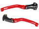 Bonamici Yamaha R1 Folding Levers (2015+) (Black/Red)