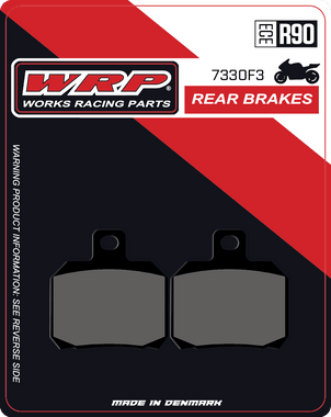WRP Motorcycle Brake Pads Supersport 7330 F3 - Rear (2/pc): MOTO-D