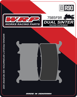 WRP Motorcycle Brake Pads in Dual Sinter 7585: MOTO-D Racing