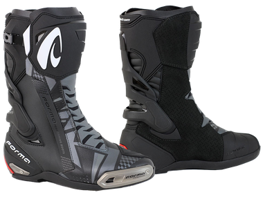 Forma Phantom Motorcycle Boots | Black Gray Yellow Hi-Viz: MOTO-D