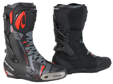 Forma Phantom Motorcycle Boots | Black Gray Yellow Hi-Viz: MOTO-D