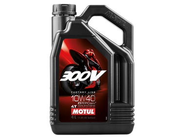 Motul 300V Racing Full Synthetic Motorcycle Oil 5W40 (4lt): MOTO-D