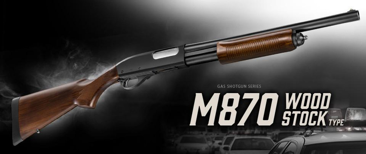 東京マルイ ガスガン M870 WOOD STOCK TYPE Tokyo Marui M870 Wood Stock type Airsoft Gas Shotgun