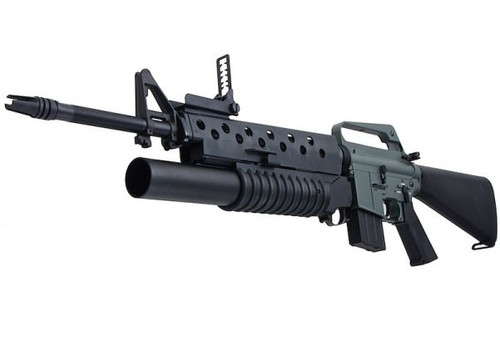 Eastern Crane E&C XM16E1 with M203 launcher