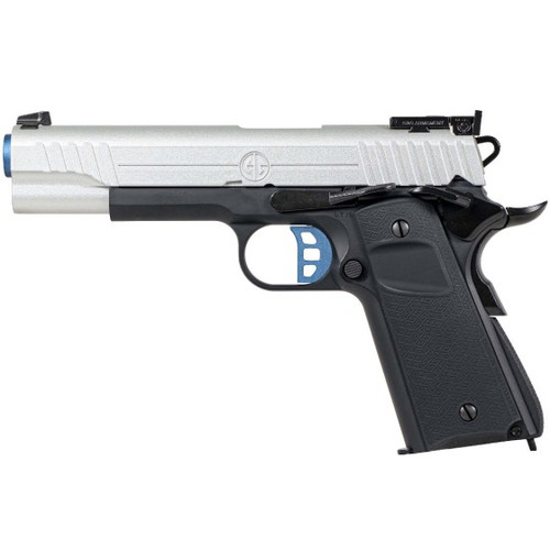 GX45 Mk.1 Silver/Blue GBB Pistol