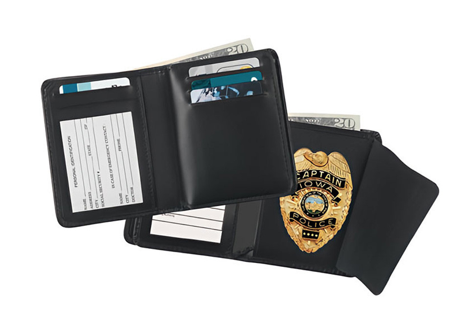 Deluxe Hidden Badge, Credit Card & License Wallet (ID 2 3/4" x 4")