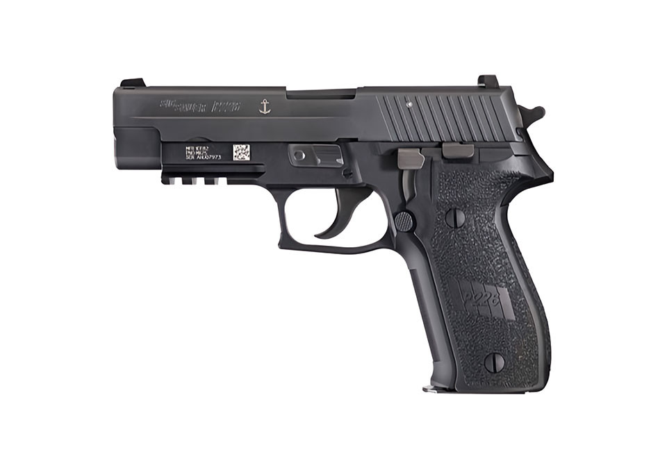 P226, 9mm, 4.4In, MK25, DA/SA, Siglite, Polymer Grip, (3) 15Rd