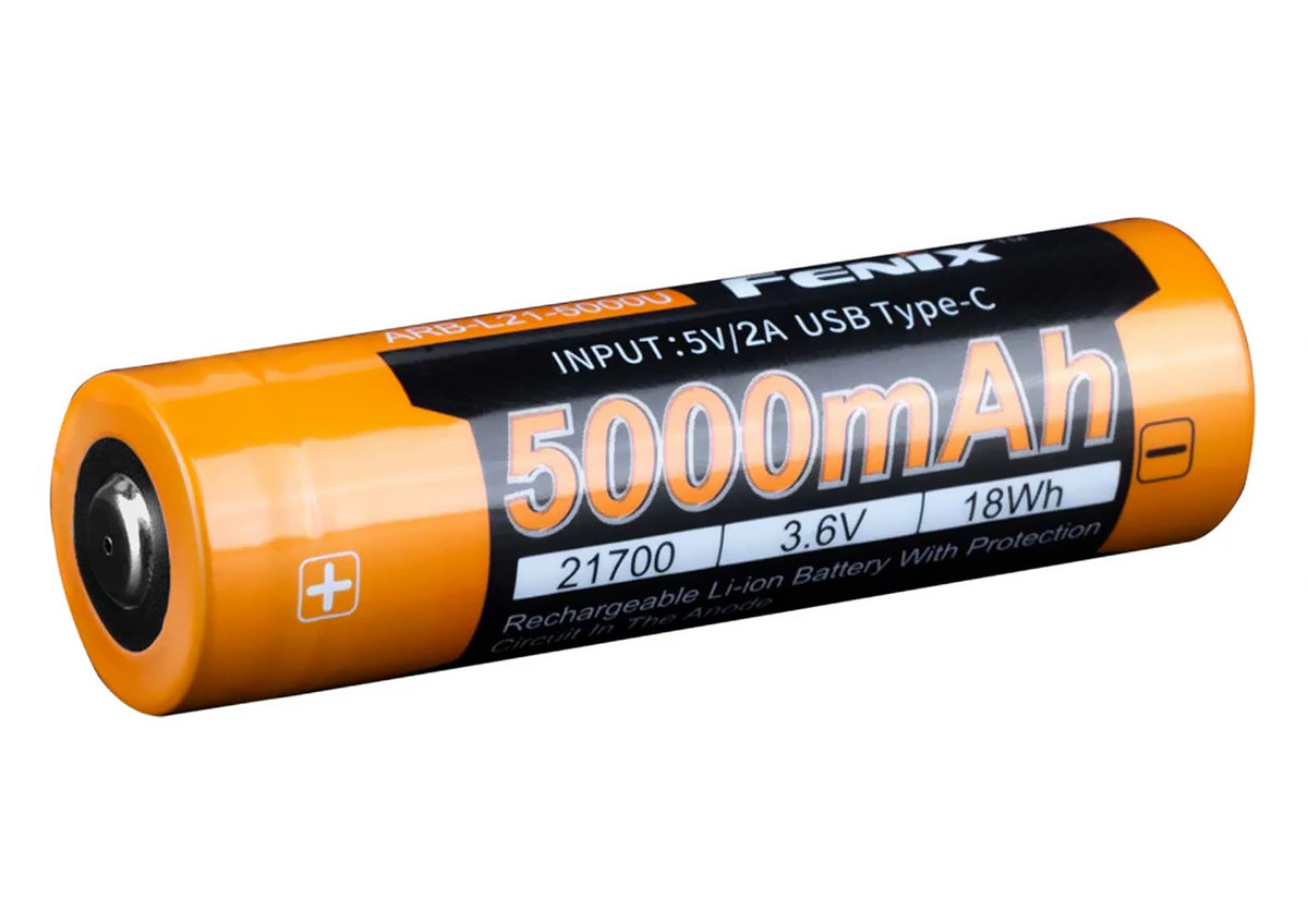 Battery, Fenix ARB-L21-5000U, 5000mAh 21700 With USB Type-C Charging Port Battery, Fenix ARB-L21-5000U, 5000mAh 21700 With USB Type-C Charging Port