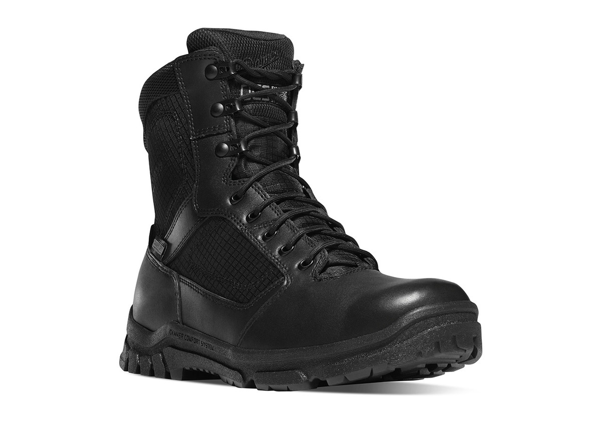 Danner Lookout 8" Boot, Side Zip, Black