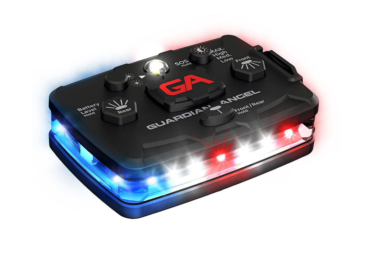 Guardian Angel Elite Standard Law Enforcement Device, Red/Blue
