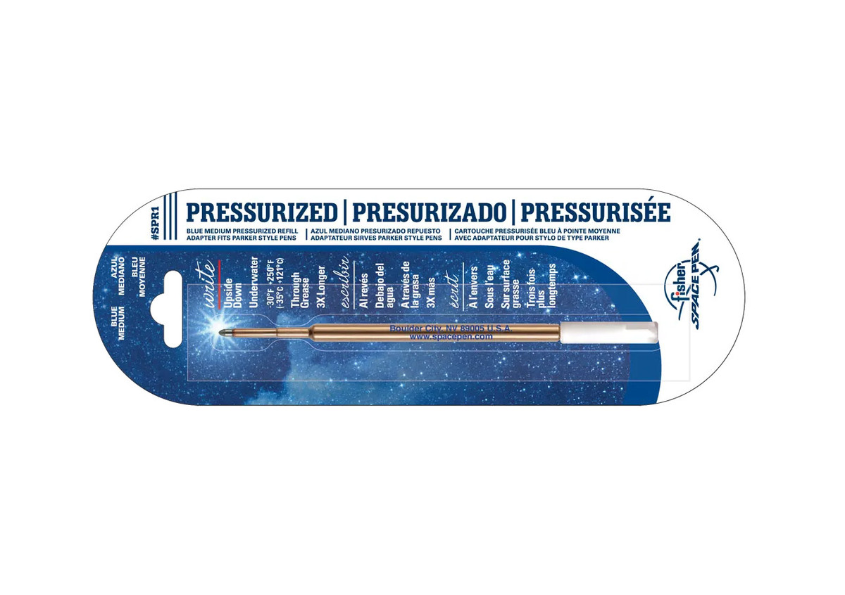 Fisher Space Pens Medium Point Space Pen Pressurized Refill, Blue Ink Fisher Space Pens Medium Point Space Pen Pressurized Refill, Blue Ink