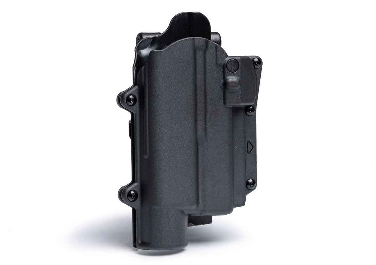 Rapid Force Level 2 Holster, Locking Belt Slide, Sig P320 Full Size 9mm/.40 Cal/M17/XFull, Sig P320 Compact/Carry 9 mm/.40 Cal/M18/XCarry, Right Hand, Large Light
