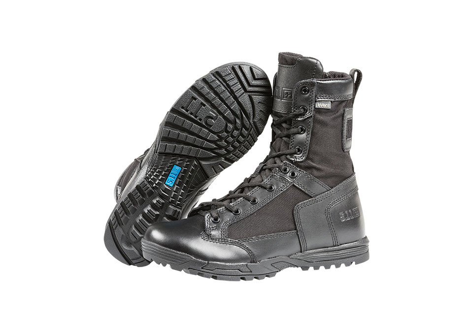 Skyweight Tactical Boot With Side Zipper, Waterproof Black