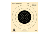 Target, Competition Pistol, Heavy Paper, 25 Yard, Slow Fire, 10.5 Inch X 12 Inch, 5 5/16 Inch, Black