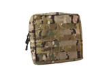 Large Utiltiy Pouch With Molle Front And Zipper Closure, 8 X 8.5 Inch