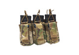Triple Pistol / Triple Rifle Mag Pouch, Velcro Flap
