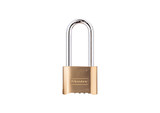 Combination Brass Padlock, Tall Shackle