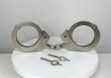 Standard Nickel Chain Handcuffs - With Keyholes on Both Sides