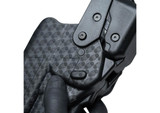 Rapid Force Level 3 Duty Holster, Mid Ride Belt Slide, Sig P320 Full Size 9mm/.40 Cal/M17/XFull, Sig P320 Compact/Carry 9 mm/.40 Cal/M18/XCarry, Large Light, With Axon