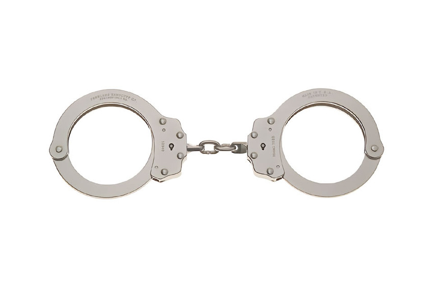 Oversize Chain Link Handcuff, Nickel, Model 702C