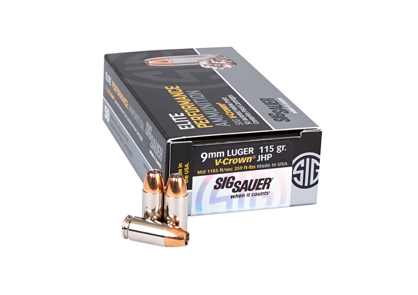 9mm, 115Gr, Elite V-Crown, JHP