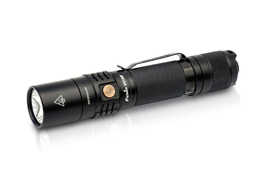 Fenix UC35 V2.0 Compact Rechargeable Tactical Flashlight, Black