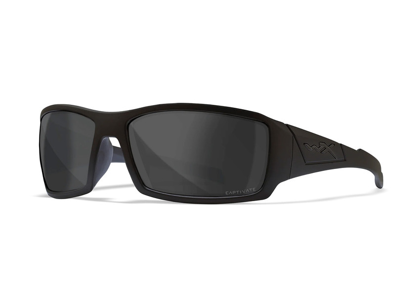 Wiley X Twisted, Matte Black Frame With Captivate Polarized Grey Lenses