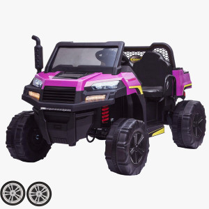 Set of Replacement Front Wheels for 12v JD Gator Style Working Tipper