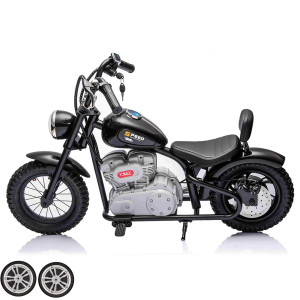 Set of Replacement Front Wheels for 24v Retro Panther Chopper Motorcycle Battery