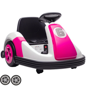 Set of Replacement Front Wheels for 6V Indoor & Outdoor Spin Bumper Car